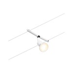 Paulmann 944.45 CorDuo Seilsystem Salt Einzelspot GU5,3 max. 10W 12V Weiß matt#Chrom 