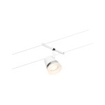 Paulmann 944.62 CorDuo Seilsystem Cone Einzelspot GU5,3 max. 10W 12V Weiß matt#Chrom 
