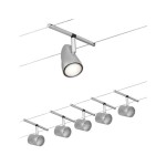 Paulmann 944.65 CorDuo Seilsystem Cup Basisset GU5,3 max. 5x10W 230/12V Chrom matt#Chrom 