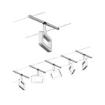 Paulmann 944.81 CorDuo LED Seilsystem Frame Basisset 5x280lm 5x4,8W 3000K 230/12V Chrom matt#Chrom 