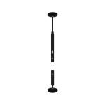 Paulmann 946.02 CorDuo Seilsystem Montageset Wandanschluss Schwarz matt 