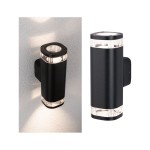 Paulmann 947.19 Außenwandleuchte Colum seewasserresistent IP44 80x112mm max. 2x20W 230V Anthrazit Aluminium 