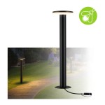 Paulmann 947.23 Plug & Shine LED Pollerleuchte Plate Einzelleuchte insektenfreundlich IP44 2200K 7W Anthrazit 