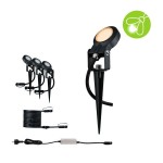Paulmann 947.29 Plug & Shine LED Gartenstrahler Sting Basisset insektenfreundlich IP67 2200K 3x6,3W 75VA Anthrazit 