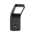 Paulmann 947.45 LED Außenwandleuchte Kulma Bewegungsmelder seewasserresistent IP44 90x174mm 3000K 7,5W 500lm 230V Anthrazit Aluminium 