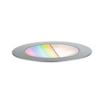 Paulmann 947.51 Plug & Shine LED Bodeneinbauleuchte Smart Home Zigbee 3.0 Floor RGBW Einzelleuchte IP67 RGBW+ 2W Edelstahl 