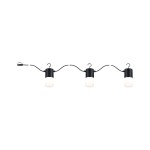 Paulmann 947.61 Plug & Shine LED Lichterkette Tubs IP44 3000K 3x2W Anthrazit 