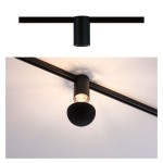 Paulmann 949.75 URail Schienenspot Socket Einzelspot E27 max. 20W dimmbar 230V Schwarz 