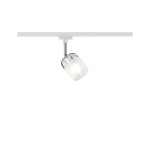 Paulmann 953.43 URail Schienenspot Blossom Einzelspot G9 max. 10W dimmbar 230V Weiß#Klar#Satin 