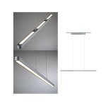 Paulmann 953.75 URail LED Pendel Lento 1800lm 41W 2700K dimmbar 230V Chrom matt 