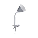 Paulmann 954.32 Klemmleuchte Vitis Flexarm Schnurschalter Grau 230V E14 