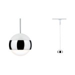 Paulmann 954.58 URail LED Pendel Capsule II 439lm 6,3W 2700K dimmbar 230V Weiß#Chrom 