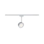 Paulmann 954.74 URail LED Schienenspot Pellet Einzelspot 350lm 6,7W 2700K dimmbar 230V Weiß/Chrom matt 