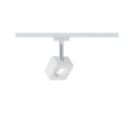 Paulmann 955.11 URail LED Schienenspot Cube Einzelspot 540lm 8W 2700K dimmbar 230V Weiß#Chrom 