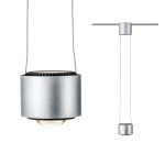 Paulmann 955.20 URail LED Pendel Aldan 880lm / 480lm 8,5 / 4,5W 2700K dimmbar 230V Chrom matt#Schwarz 