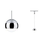 Paulmann 968.04 URail LED Pendel Capsule II 440lm 6,3W 4000K dimmbar 230V Chrom matt#Chrom 