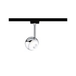 Paulmann 968.05 URail LED Schienenspot Capsule II Einzelspot 440lm 6,3W 4000K dimmbar 230V Schwarz matt#Chrom 