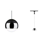 Paulmann 968.06 URail LED Pendel Capsule II 440lm 6,3W 4000K dimmbar 230V Schwarz matt#Chrom 