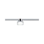 Paulmann 968.09 URail LED Schienenspot Topa Dot Einzelspot 350lm 4,9W 4000K dimmbar 230V Chrom#Klar#Satin 