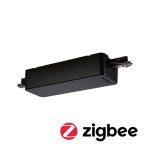 Paulmann 968.15 URail Schienenadapter Smart Home Zigbee 3.0 Dimm/Switch 155x56mm Schwarz matt 