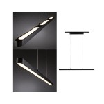 Paulmann 968.16 URail LED Pendel Lento 1800lm 41W 2700K dimmbar 230V Schwarz matt 