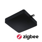 Paulmann 968.19 URail Einspeisung Smart Home Zigbee 3.0 Mitte 227x196mm max. 300W Schwarz matt 