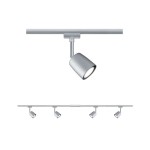 Paulmann 968.97 URail Schienenspot Cover Basisset GU10 max. 4x10W dimmbar 230V Chrom matt#Chrom 