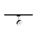 Paulmann 969.15 URail LED Schienenspot Circle Einzelspot 152lm 5W 2700K dimmbar 230V Schwarz matt 
