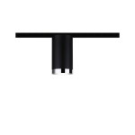 Paulmann 969.18 URail Schienenspot Tube Einzelspot GU10 max. 10W dimmbar 230V Schwarz matt#Chrom 