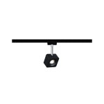 Paulmann 969.41 URail LED Schienenspot Cube Einzelspot 589,1lm 8W 4000K dimmbar 230V Schwarz matt#Chrom 