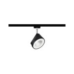 Paulmann 969.42 URail LED Schienenspot Arena Einzelspot 860lm 14W 4000K dimmbar 230V Schwarz matt#Chrom 