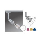 Paulmann 969.68 URail Schienenspot DecoSystems Basic Einzelspot E14 max. 20W dimmbar 230V Chrom matt 