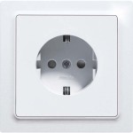 Eltako DSS55E-wg Schutzkontakt-Steckdose reinweiß glänzend 30055895 