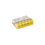 Wago 2273-205 COMPACT-Verbindungsdosenklemme für eindrähtige Leiter max. 2,5mm² transparent 100 Stück 