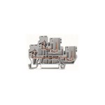Wago 870-101 1-Leiter/1-Pin-Doppelstock-Basisklemme Durchgangs-/Durchgangsklemme 2,5mm² grau 50 Stück 