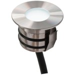EVN 441510 Bodeneinbaustrahler edelstahl 12V 0,6W LED weiß 