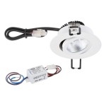 EVN P-LED Deckeneinbauleuchte weiß 230V 3000K 300lm 