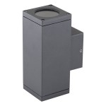 EVN Wandanbauleuchte 2-flammig anth IP54 GU10 220-240V 