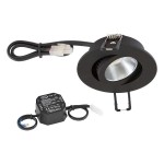 EVN P-LED Deckeneinbauleuchte 3000K IP20 230V schwarz 