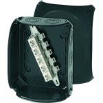 Hensel KF 2525 B Kabelabzweigkasten 6-25 qmm 3ph., 35 qmm 1ph., 5pol., schwarz 