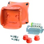 Hensel FK 0604 Kabelabzweigkasten mit Funktionserhalt, 1,5-6 qmm, 5polig, Thermoplast 