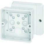 Hensel DE 9321 Kabelabzweigkasten bis 2,5 qmm 3phasig, 4 qmm 1ph., ohne Klemme, weiß 