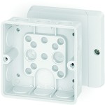 Hensel DE 9341 Kabelabzweigkasten bis 4 qmm 3phasig, 6 qmm 1phasig, ohne Klemme,weiß 