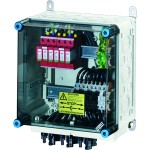 Hensel Mi PV 1242 PV-Generatoranschlusskasten, mit ÜSE, 4xPV-Strang auf 2xWR-Eing. 