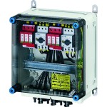 Hensel Mi PV 2242 PV-Generatoranschlusskasten, mit ÜSE, 4xPV-Strang auf 2xWR-Eing. mit Schalter 