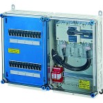 Hensel Mi PV 3621 PV-Generatoranschlusskasten, mit ÜSE, 12xPV-Strang m. Sicherung auf 1xWR-Eing. 