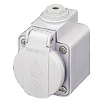 Mennekes 10081 Wandsteckdose Schuko16A 2p+E 230V IP44 GR 