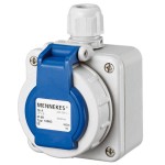 Mennekes 10863 Wanddose Schuko 16A 230V IP68 BL-GR 