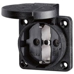 Mennekes 11012 Anbaudose Schuko 16A 2p+E 230V IP54 SW 