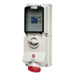 Mennekes 7227 Wanddose DUO 63A 4p 6h 400V IP44 